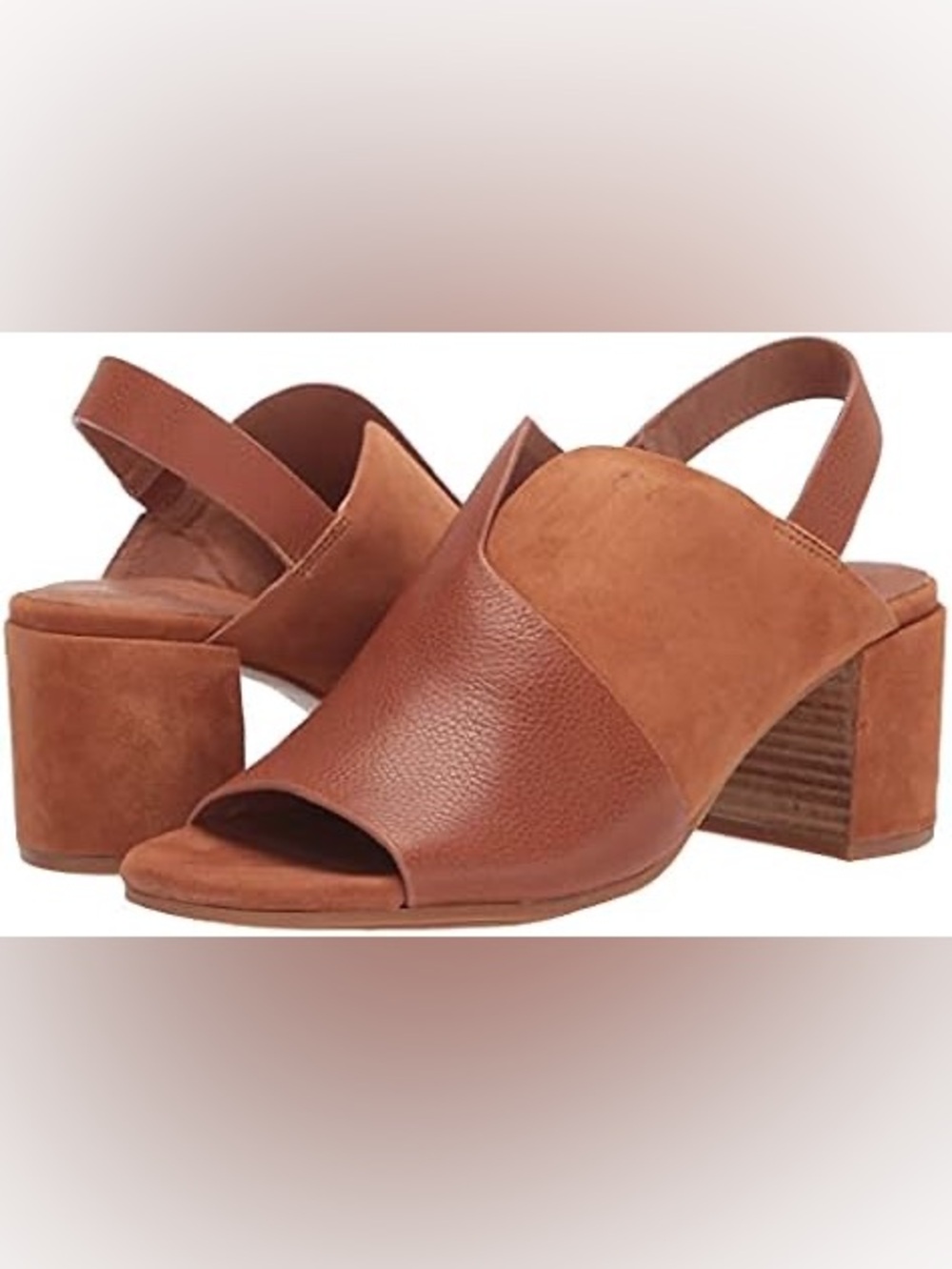 Gentle Souls Kenneth Cole Charlene Hooded Cognac Leather Slingback Sz 7.5 BNWB